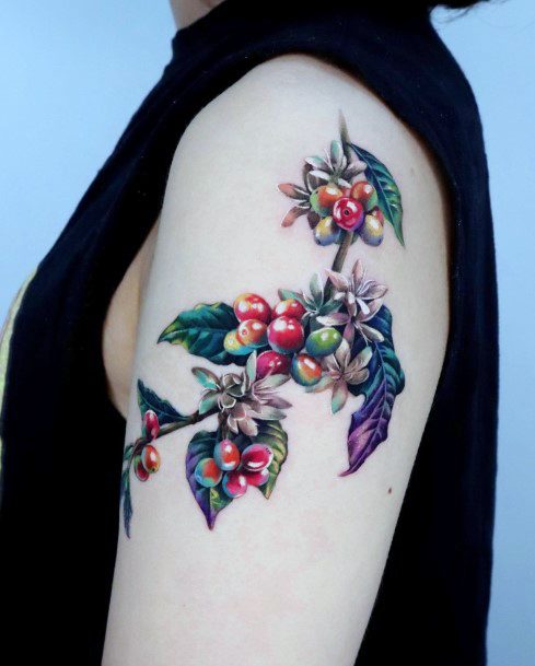 Feminine Tattoos For Women Leaf