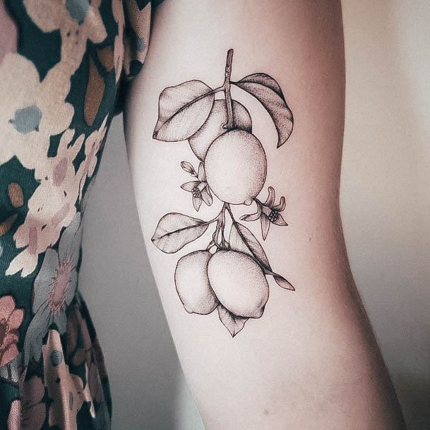 Feminine Tattoos For Women Lemon