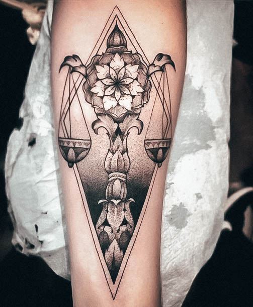 Feminine Tattoos For Women Libra