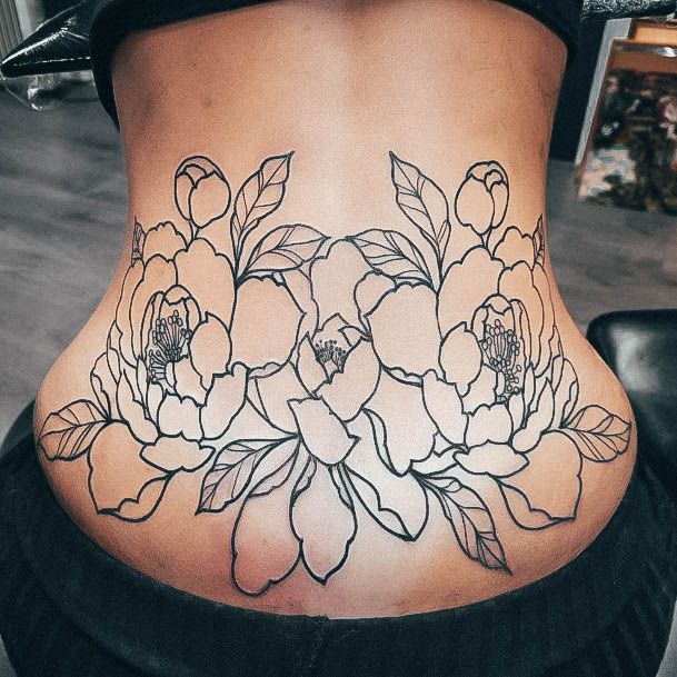 Feminine Tattoos For Women Lower Back