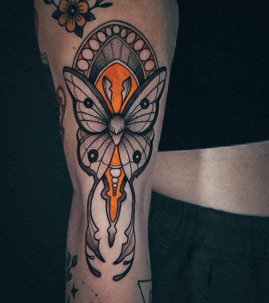 Feminine Tattoos For Women Moth