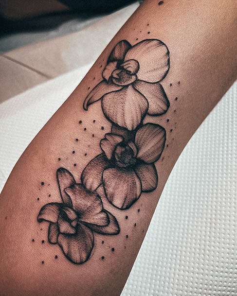 Feminine Tattoos For Women Orchid