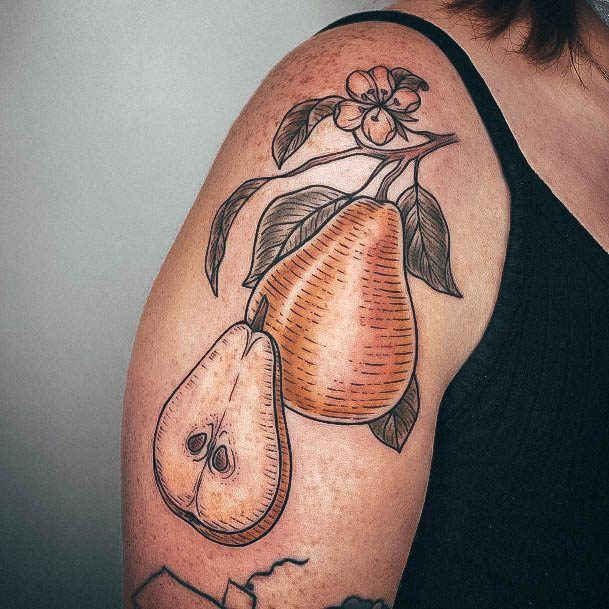 Feminine Tattoos For Women Pear