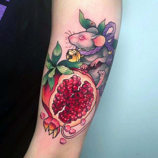 Feminine Tattoos For Women Pomegranate