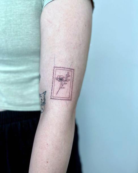 Feminine Tattoos For Women Postage Stamp