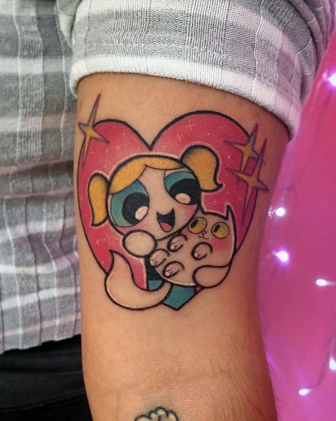 Feminine Tattoos For Women Powerpuff Girls Bubbles