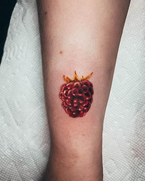 Feminine Tattoos For Women Raspberry