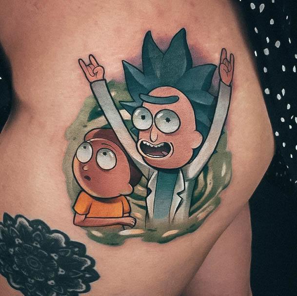 Feminine Tattoos For Women Rick And Morty