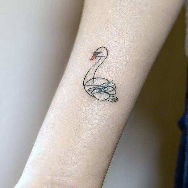 Feminine Tattoos For Women Scribble