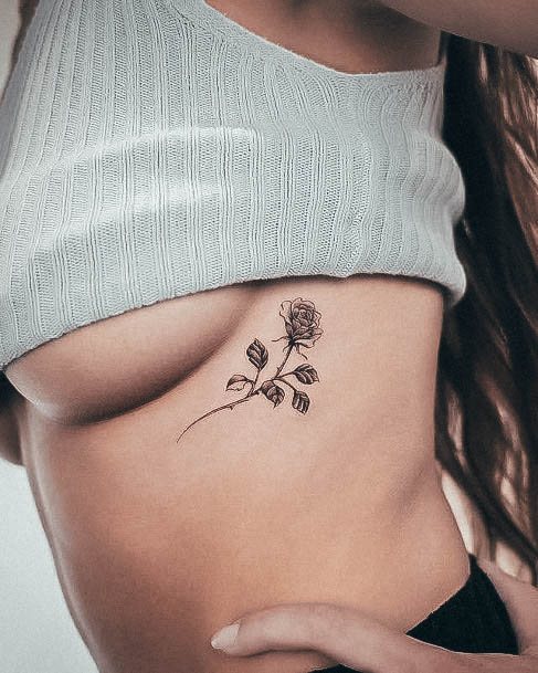 Feminine Tattoos For Women Simple Flower