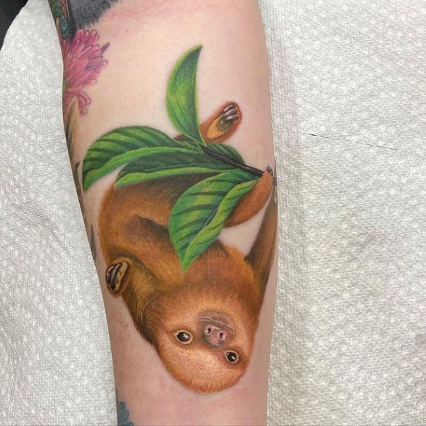Feminine Tattoos For Women Sloth