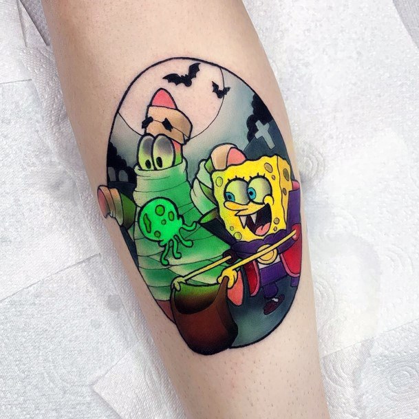 Feminine Tattoos For Women Spongebob