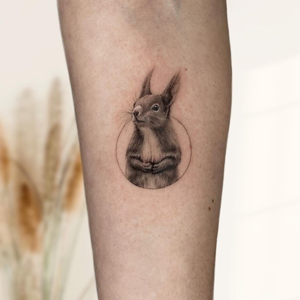 Feminine Tattoos For Women Squirrel