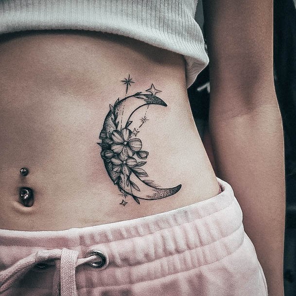 Feminine Tattoos For Women Stomach