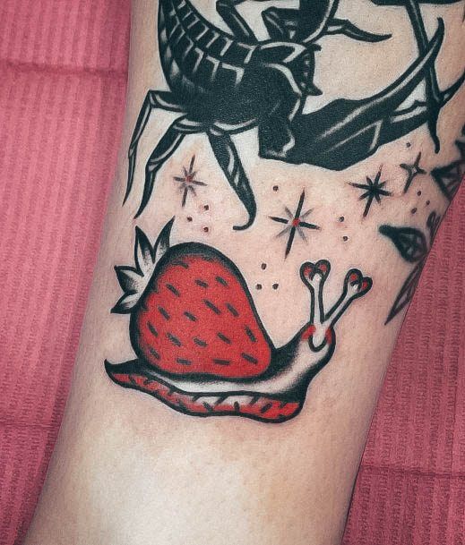 Feminine Tattoos For Women Strawberry