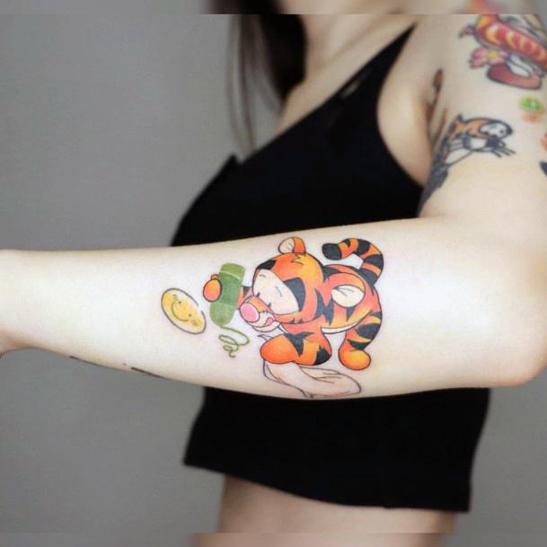 Feminine Tattoos For Women Tigger