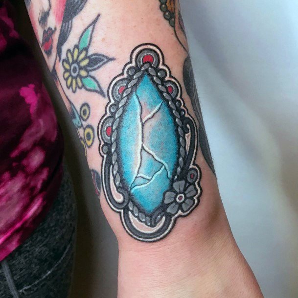 Feminine Tattoos For Women Turquoise