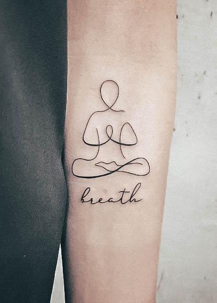 Feminine Tattoos For Women Yoga