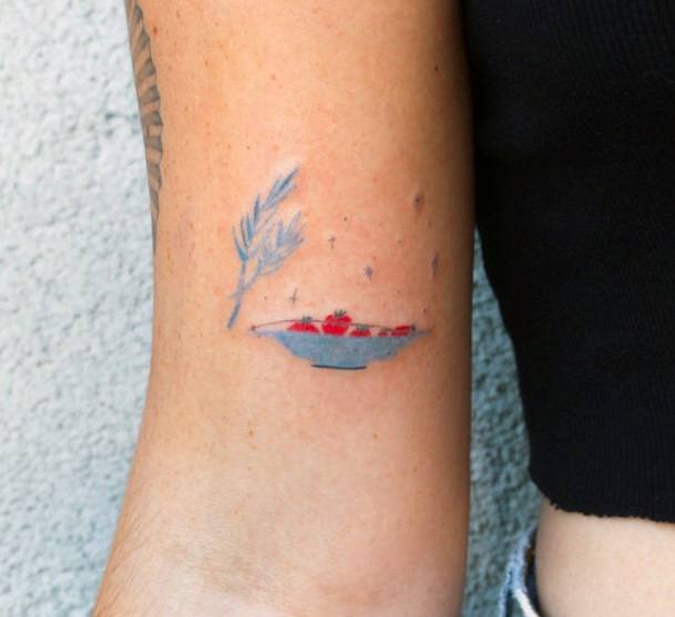 Feminine Tomato Tattoos Women