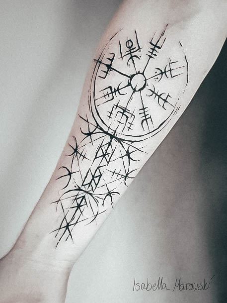 Feminine Viking Tattoo Designs For Women