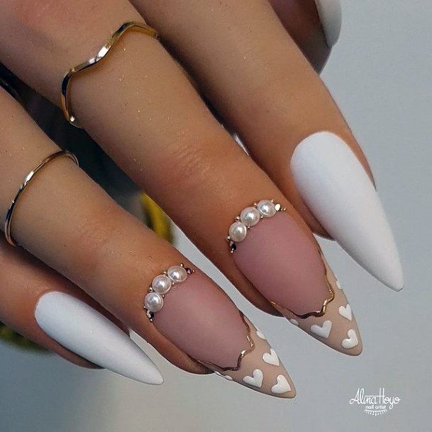 Feminine Wedding Fingernails Women