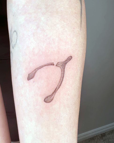 Feminine Wishbone Tattoos Women