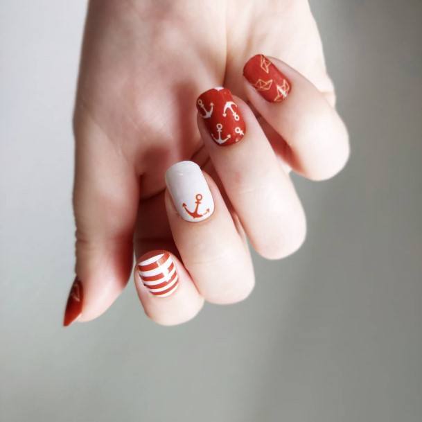 Feminine Womens Anchor Nail