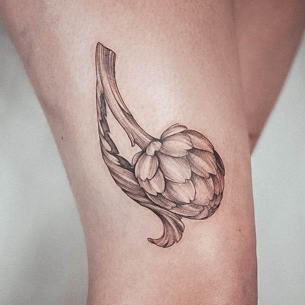 Feminine Womens Artichoke Tattoo