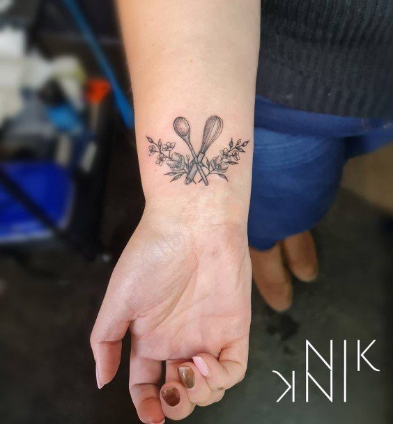 Feminine Womens Baking Tattoo