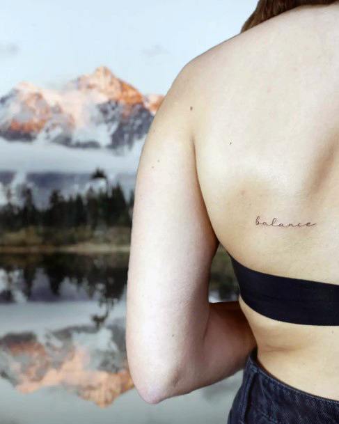Feminine Womens Balance Tattoo