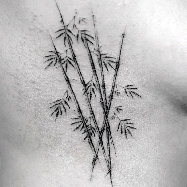 Feminine Womens Bamboo Tattoo