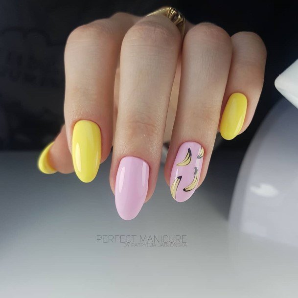 Feminine Womens Banana Nail