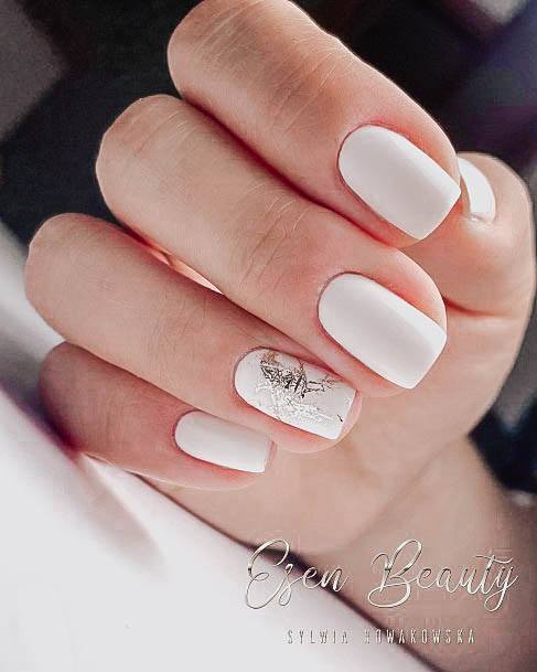 Feminine Womens Beige Nail