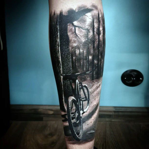 Feminine Womens Bicycle Tattoo