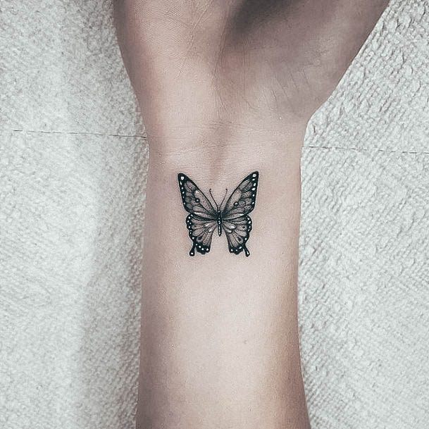 Feminine Womens Black And White Tattoo