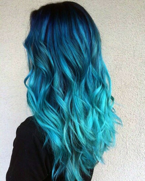 Feminine Womens Blue Hairstyles