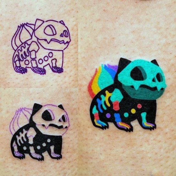 Feminine Womens Bulbasaur Tattoo