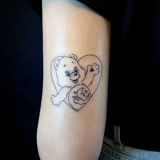 Feminine Womens Carebears Tattoo