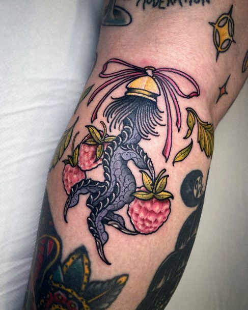 Feminine Womens Chicken Tattoo