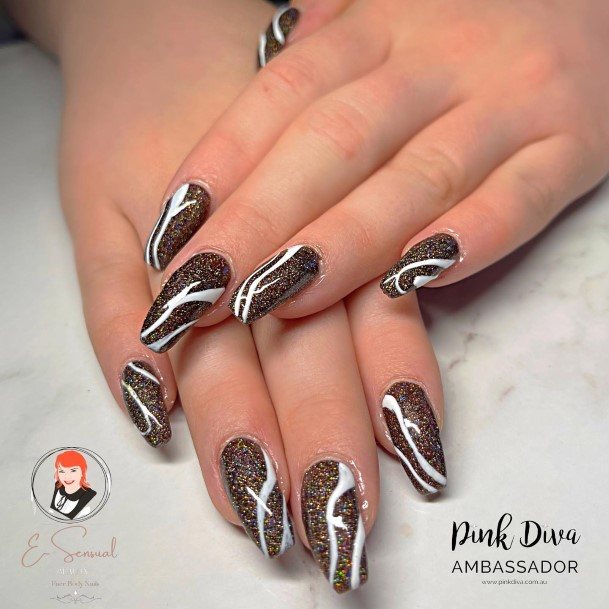 Feminine Womens Chocolate Nail