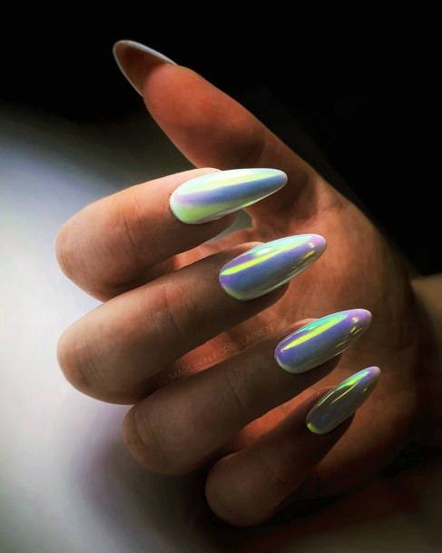 Feminine Womens Chrome Nail