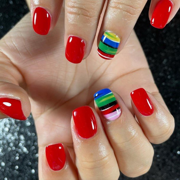 Feminine Womens Cinco De Mayo Nail