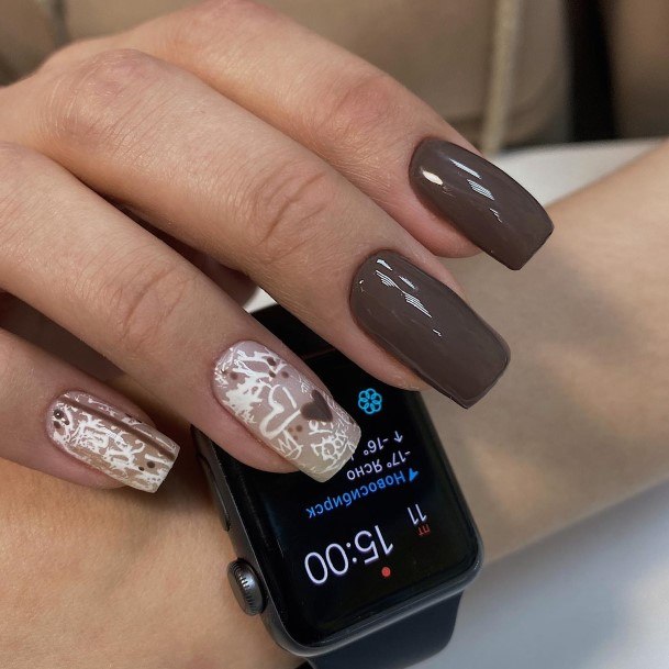 Feminine Womens Coffee Nail