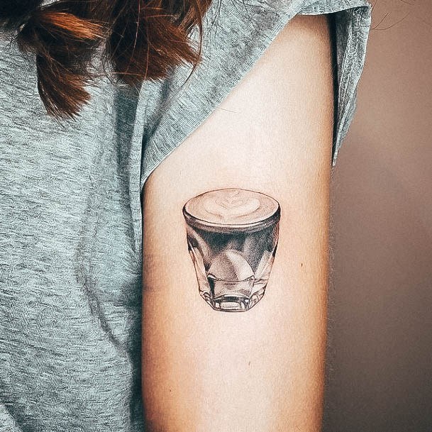 Feminine Womens Coffee Tattoo