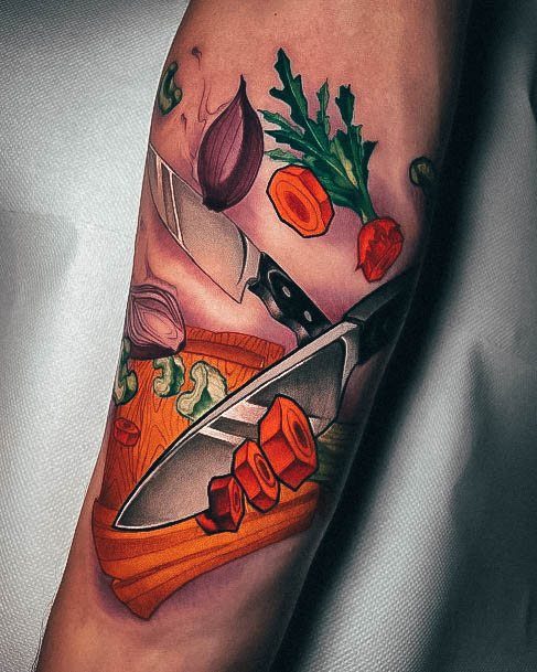 Feminine Womens Cooking Tattoo