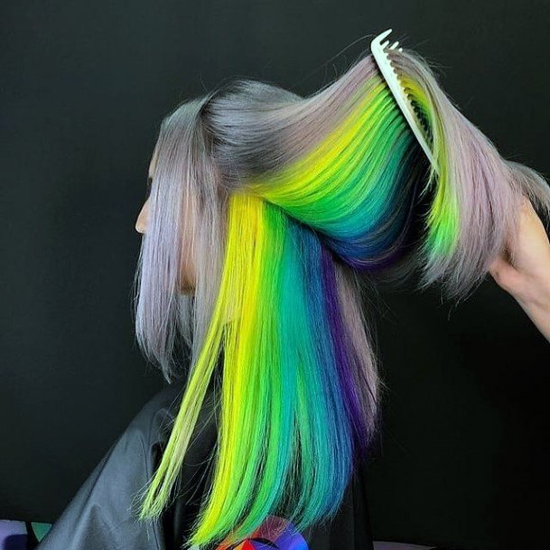 Feminine Womens Cool Hair Dye Colors