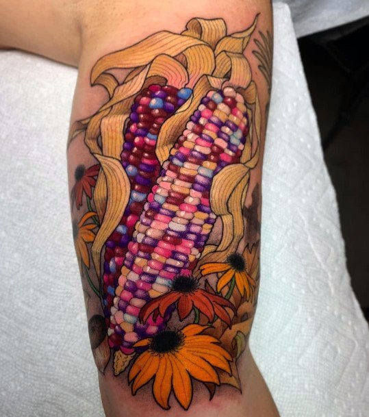 Feminine Womens Corn Tattoo