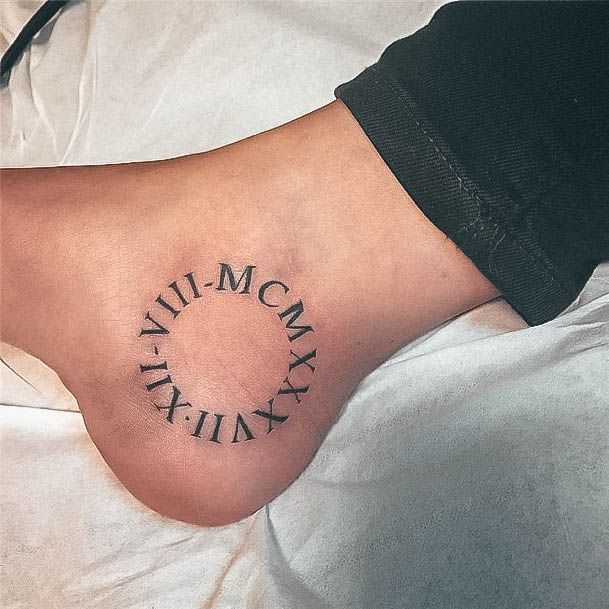 Feminine Womens Date Tattoo