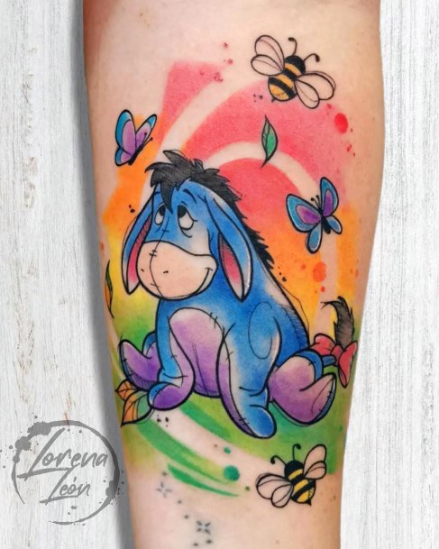 Feminine Womens Eeyore Tattoo