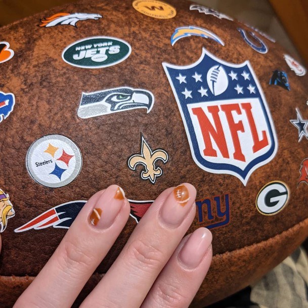 Feminine Womens Football Nail